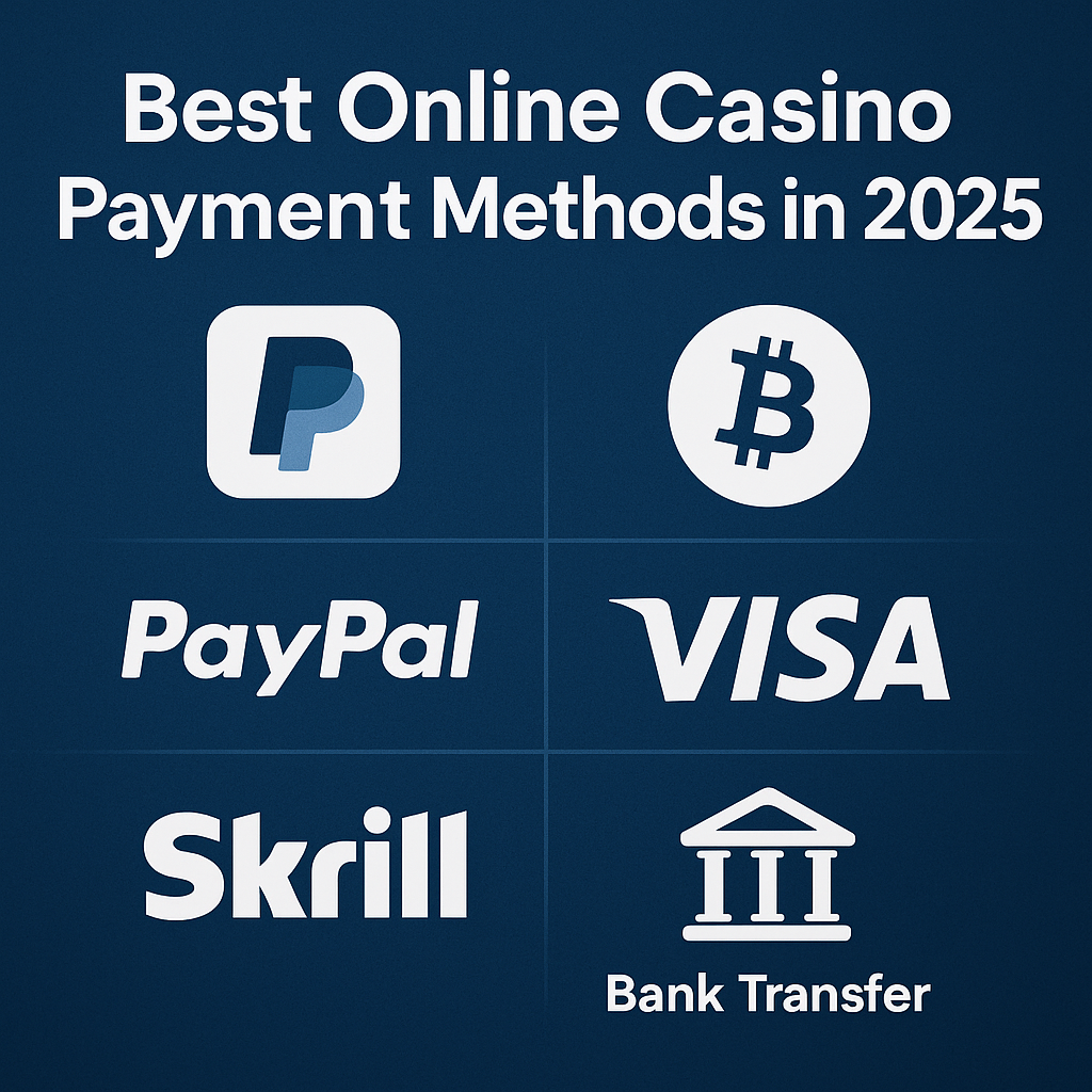 Person choosing between crypto and credit card for online casino deposit